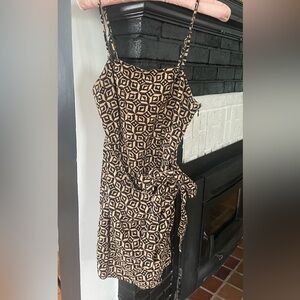 Urban Outfitters Sarong Style African Print Mini Dress